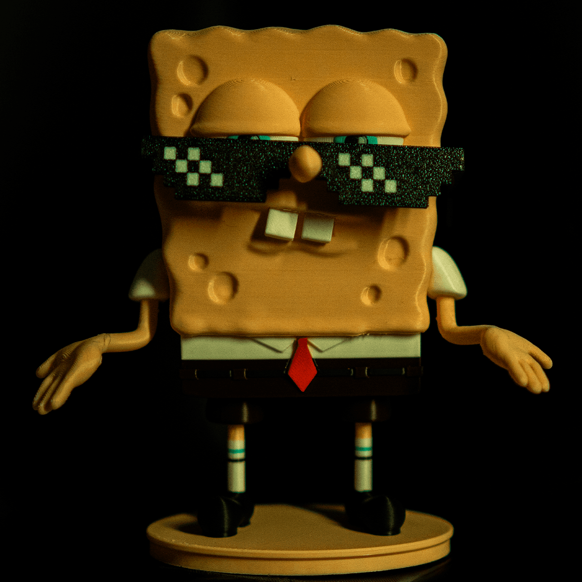 Peça impressa em 3D (detalhe)